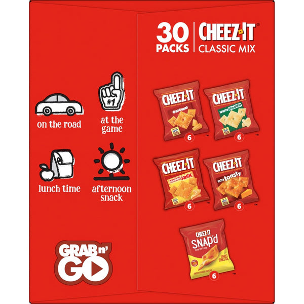 Cheez-It Cheese Crackers Variety Pack 30 Packs 28.74oz Box