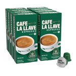 Cafe La Llave Latin Style Espresso Pods, Dark Roast, 80 Count Aluminum Capsules