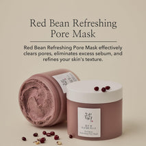 Beauty of Joseon red bean pore refreshing mask mud cream hydrating wash off pack 140ml for men and women skin care