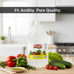 Iberia 1 Gallon All Natural Distilled White Vinegar, 5% Acidity for Cooking and Cleaning