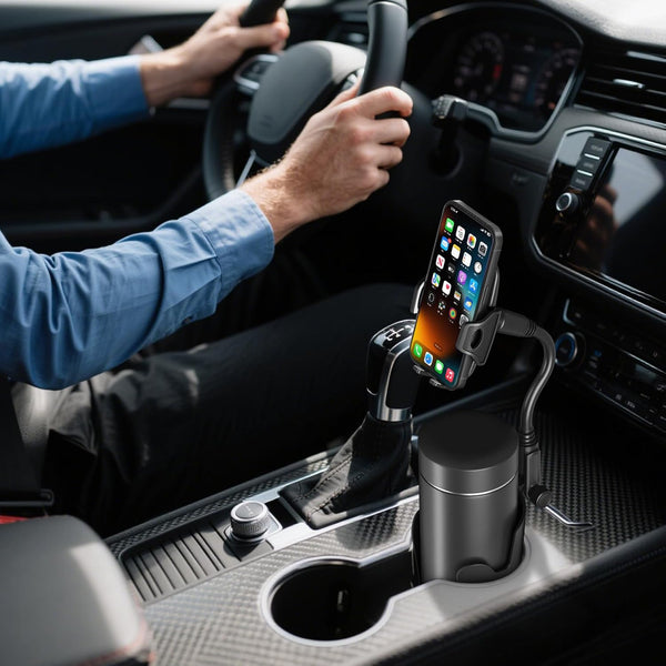 Adjustable Cup Phone Holder for Car with 360° Gooseneck Mount