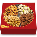 7 Sectional Platter Gift Basket with Freshly Roasted Nuts