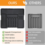 Large Expandable Silverware Organizer for Kitchen Drawers