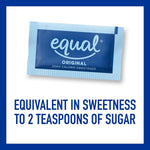 Equal 0-Calorie Sweetener Packets, Aspartame & Acesulfame-K, Zero Calorie Sugar Alternative, 800 Ct