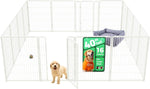 fxw homeplus unleashed 24 inch 6 panels dog pen black patented
