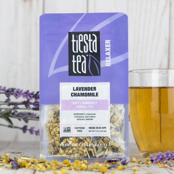 Tiesta Tea Lavender Chamomile Herbal Tea Loose Leaf 25 Cups 0.9 Ounce Resealable Pouch