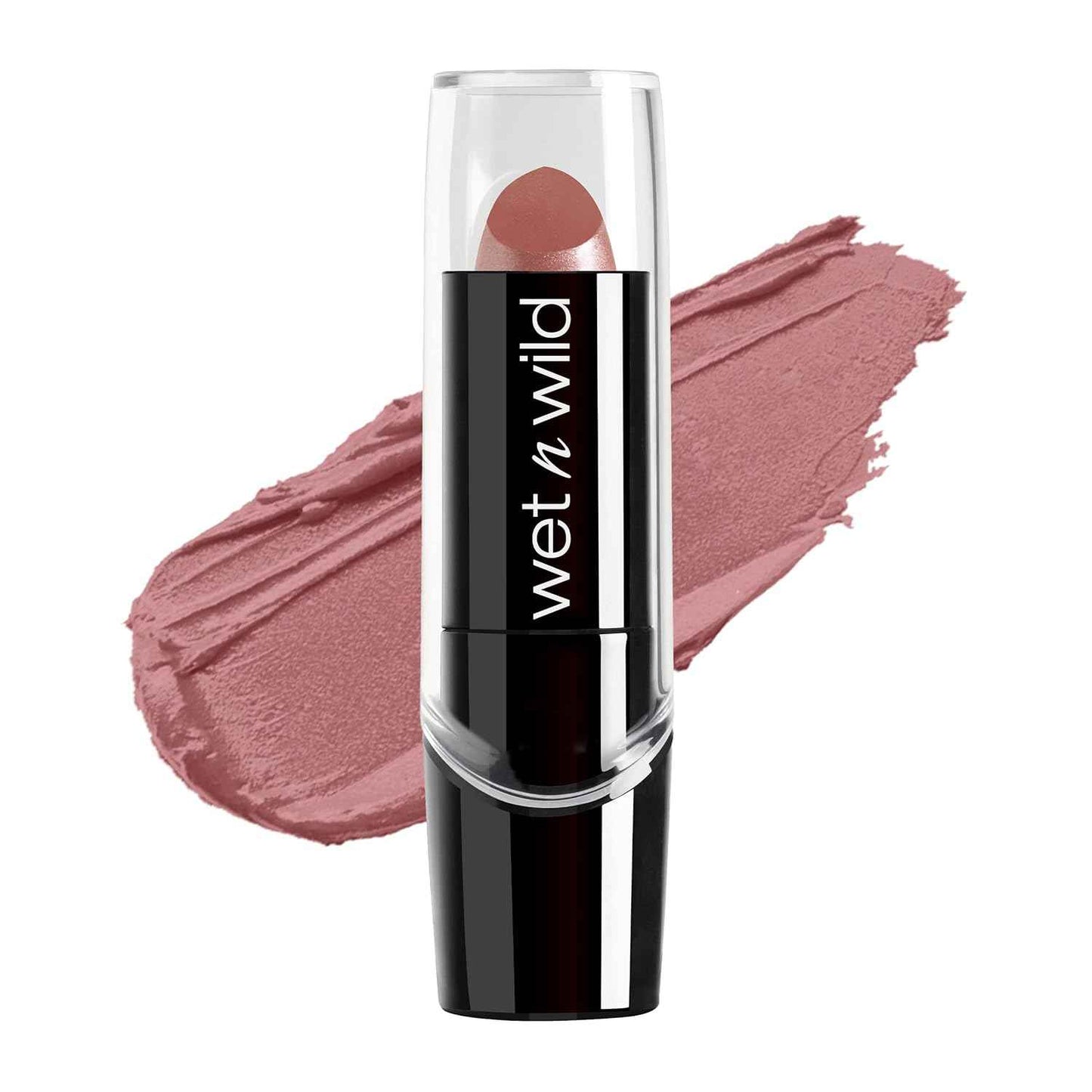 wet n wild Silk Finish Lipstick, Hydrating Rich Buildable Lip Color, Formulated with Vitamins A,E, & Macadamia for Ultimate Hydration, Cruelty-Free & Vegan - Cherry Frost