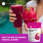 Kate Naturals Dragon Fruit Powder for Baking and Drinks