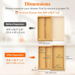 Lifewit Utensil Organizer for Kitchen Drawer Storage