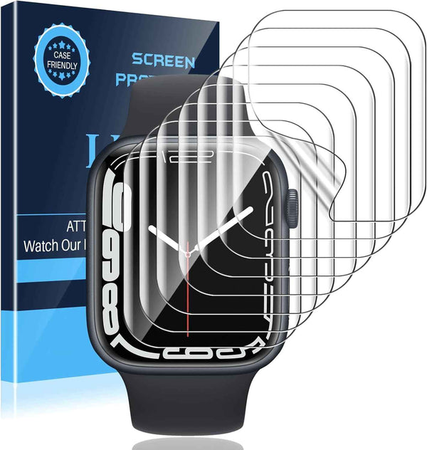 LK 6 Pack for Apple Watch Series 11/ Series 10 Screen Protector 42mm - Anti-Scratch, Self-Healing Soft TPU Screen Protector for Apple Watch 42mm, Bubble Free, HD Transparent, Touch Sensitive