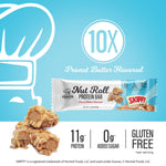 Genius SKIPPY Peanut Butter Flavor Inspired Protein Nut Roll Bar, 10 Count