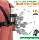 Phone Chest Mount Harness Strap Holder for Samsung iPhone