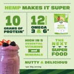 Manitoba Harvest Organic Hemp Seeds, 18oz, 10g Plant Based Protein and 12g Omega 3 & 6 per Serving, Smoothies and Salads