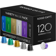 120-count espresso pods variety pack for nespresso original machines