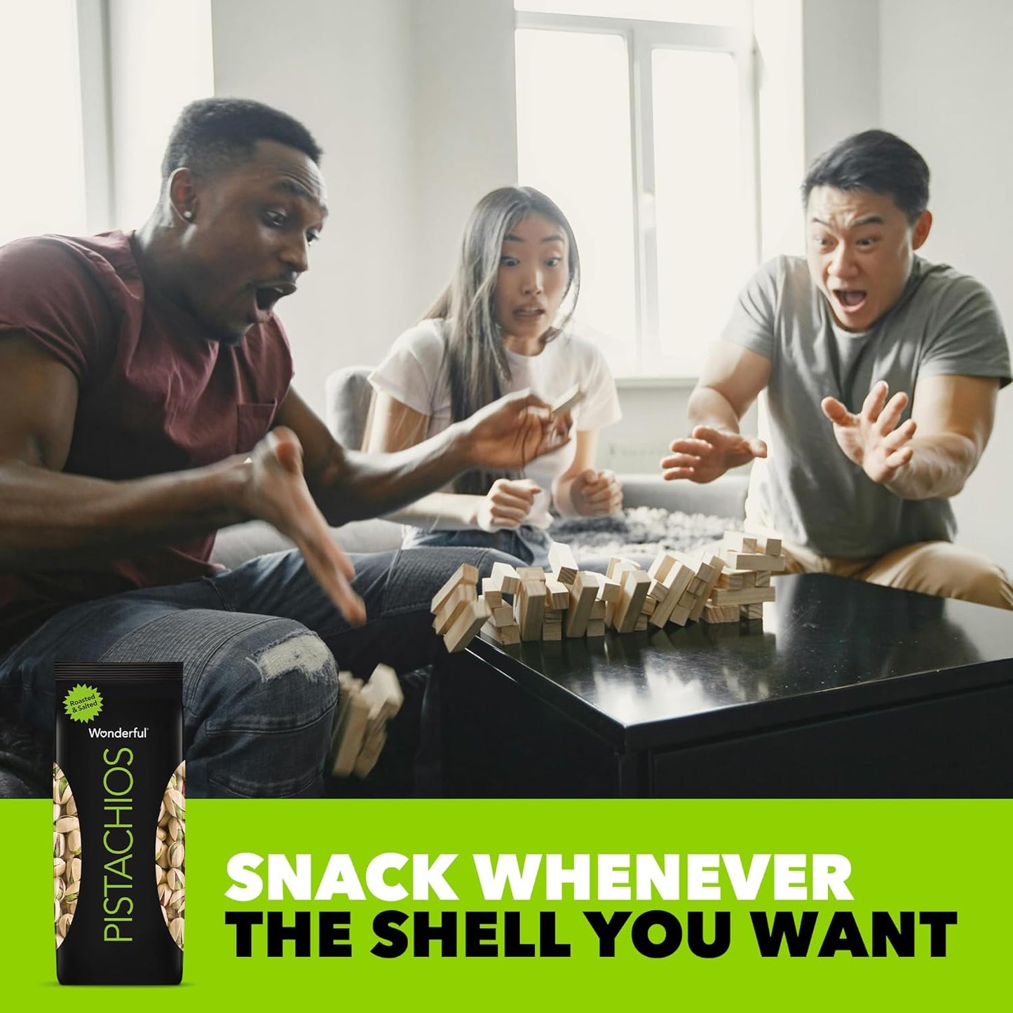 Wonderful Pistachios In Shell, Roasted & Salted Nuts, 48 Ounce Resealable Bag, Protein Snacks, Bulk Snacks, Healthy Snacks for Adults
