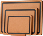 Kikcoin Wood Cutting Board for Kitchen with Non-slip and Juice Groove