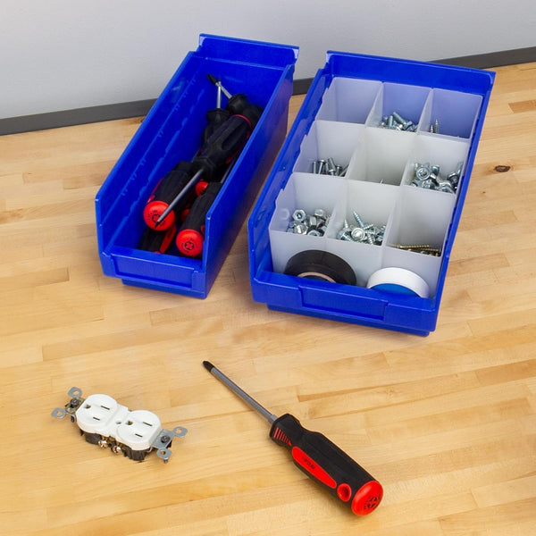Akro-Mils 30130 Plastic Shelf Bins for Heavy Duty Storage