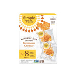 Simple Mills Almond Flour Crackers Snack Packs, Sea Salt, Gluten Free, Flax Seed, Sunflower Seeds, Corn Free, Good for Snacks, 6.5 oz, Pack of 2 (8 Bags per Box)