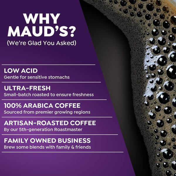 Maud's Half Caff Coffee Pods, 100 ct, Medium Roast Coffee in Single Serve Pods