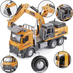oanmyjjo children's die-cast metal excavator model with sound and light for boys 3-5 years