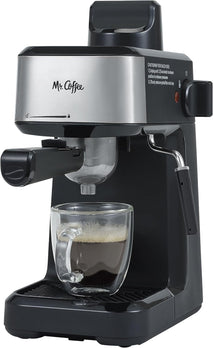 Mr. Coffee 4-Shot Steam Espresso Maker with Stainless Steel Frothing Pitcher