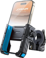 JOYROOM Motorcycle Bike Phone Holder Mount - [Not Block Camera] Bicycle Phone Holder Handlebar Cell Phone Clamp - [Silicone Wrapped] Scooter Phone Holder for iPhone Samsung 4.7''-7'' Smartphones