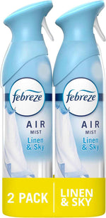 Febreze Air Effects Odor-Fighting Room Spray, 8.8oz, Aerosol Can, Linen & Sky Scent for Fresh Homes and Spaces
