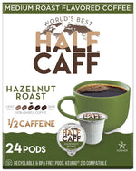 Half Caff Dark Roast Coffee Pods, 100 ct, Single Serve Pods, 100% Arabica, Keurig Compatible