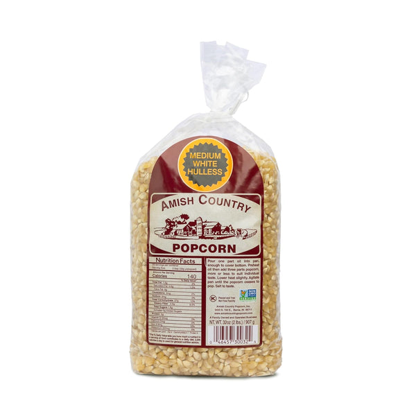 Medium White Popcorn Kernels from Amish Country in 6 lb Bag