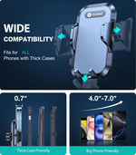 VICSEED [No.1 Powerful Suction] [Rally Racing-Grade Stability] Phone Holders for Your Car 2026 Upgraded Car Phone Holder Mount Truck Stand for Dashboard Windshield Vent for iPhone Samsung All Phones