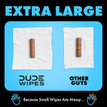 duke unscented extra-large adult wet wipes - 3 pack, 144 flushable wipes, septic and sewer safe