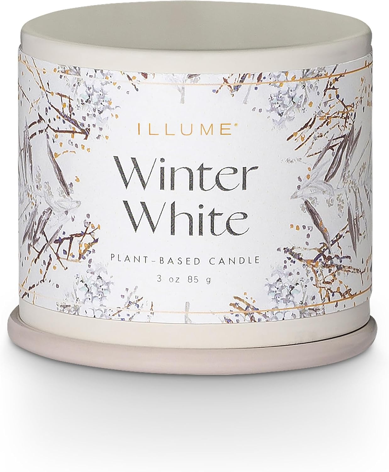 ILLUME Vanity Tin Candle, Woodfire