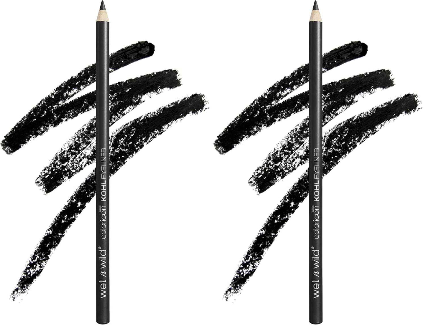 wet n wild Color Icon Kohl Eyeliner Pencil - Rich Hyper-Pigmented Color, Smooth Creamy Application, Long-Wearing Matte Finish Versatility, Cruelty-Free - Baby's Got Black