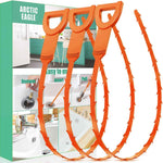 polypropylene shower unclogger tool 3 pack with 20 inch long-lasting drain snake