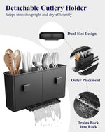 Kitsure Dish Drying Rack for Kitchen Counter with Cutlery Holder