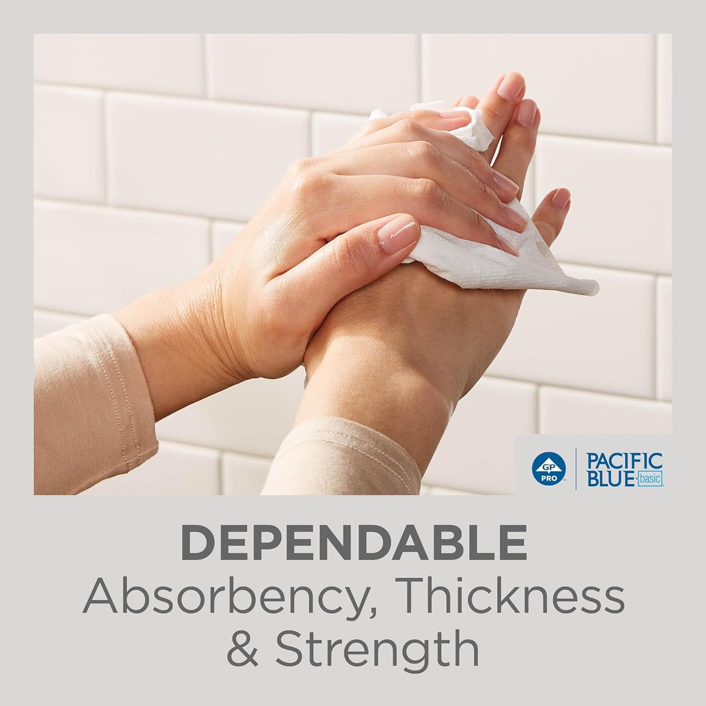 Georgia-Pacific Pacific Blue Basic Multifold Paper Towels (Previously Branded Acclaim) by GP PRO (Georgia-Pacific),White,20204,250 Towels Per Pack,16 Packs Per Case,(Case of 16 Packs,250 per Pack)