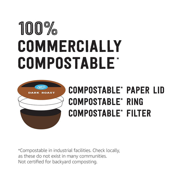 Happy Belly Variety Pack Compostable Coffee Pods for K-Cup Brewer