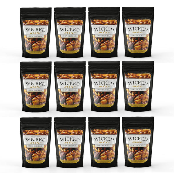 Wicked Mix Snack Mix with Mixed Nuts - Resealable Bag with Almonds, Cashews, Pretzels, Pecans