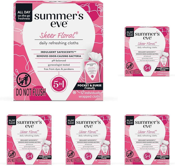 Summer's Eve 12-count Ultimate Odor Protection Daily Feminine Wipes with pH-balanced boric acid formula