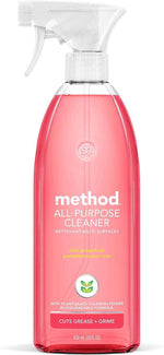 Method All-Purpose Cleaner Spray, Pink Grapefruit, Perfect for Most Counters, Tiles and More, 28 Fl Oz, (Pack of 4)