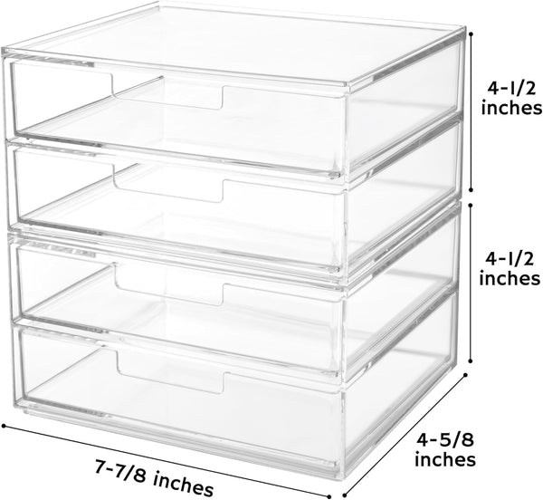 STORi Stackable Desk Drawer Organizer for Desktops and Vanities