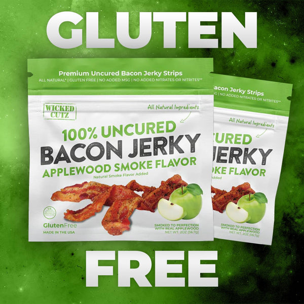 Bacon Jerky Variety Pack with 5 Flavors and Up to 24g Protein Per Bag