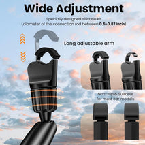 Phone Holders for Your Car, Rear View Mirror Phone Holder, 360° Rotating Car Phone Holder Mount Compatible with All 4"-7" iPhone and Android Cell Phones