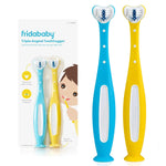 Frida Baby triple-angle toothhugger training toddler toothbrush blue 2 years and up for kids