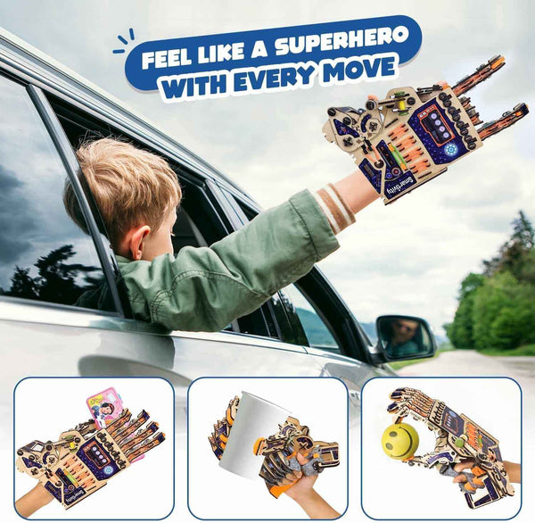Smartivity DIY robotic mechanical hand STEM toy kit for kids aged 8-14 with clear manual and fun engagement