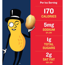 Planters unsalted dry roasted peanuts, 35 ounce, USA-grown and harvested