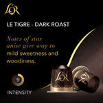 L'OR Coffee Pods, 10 Count Le Tigre Dark Roast Blend, Compatible with L'OR BARISTA System
