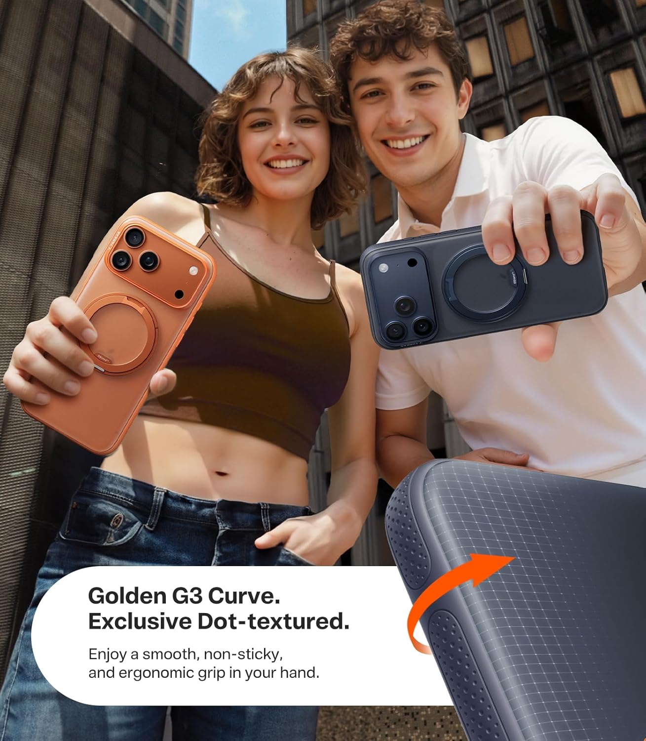 TORRAS 360 Magnetic Stand for iPhone 17 Pro Max Case, [Fit for MagSafe] [4X Military-Grade Protection] Slim Case for iPhone 17 Pro Max, 6.9", Translucent Deep Blue, Ostand O3 Fitness Series - Rayz Mart