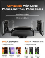 LISEN Suction Phone Mount for Car, [Ultra Suction & 95% Cases Friendly] Car Phone Holder Mount Vacuum Dashboard Phone Holder, Car Cell Phone Holder for iPhone 17 16 15 14 Pro Max Air Galaxy S26 S25