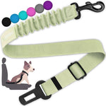 cooyoo dog seat belt 3 piece set adjustable nylon pet safety harness heavy duty elastic